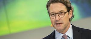 "Im Herbst müssen wir liefern", sagte Bundesverkehrsminister Andreas Scheuer (CSU) zum Zeitplan für den Datenraum Mobilität im Gespräch mit Tagesspiegel Background. Foto: Paul Zinken/dpa