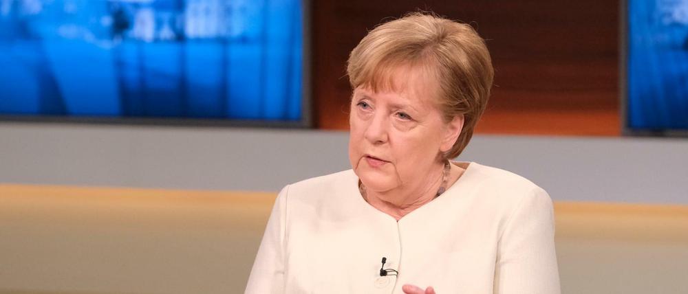 Bundeskanzlerin Angela Merkel (CDU) zu Gast in der ARD-Talksendung "Anne Will".