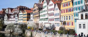In Tübingen können Menschen in der Stadt kostenlose Corona-Tests machen.