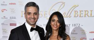 Sawsan Chebli mit Ehemann Nizar Maarouf beim Presseball in Berlin 2019.