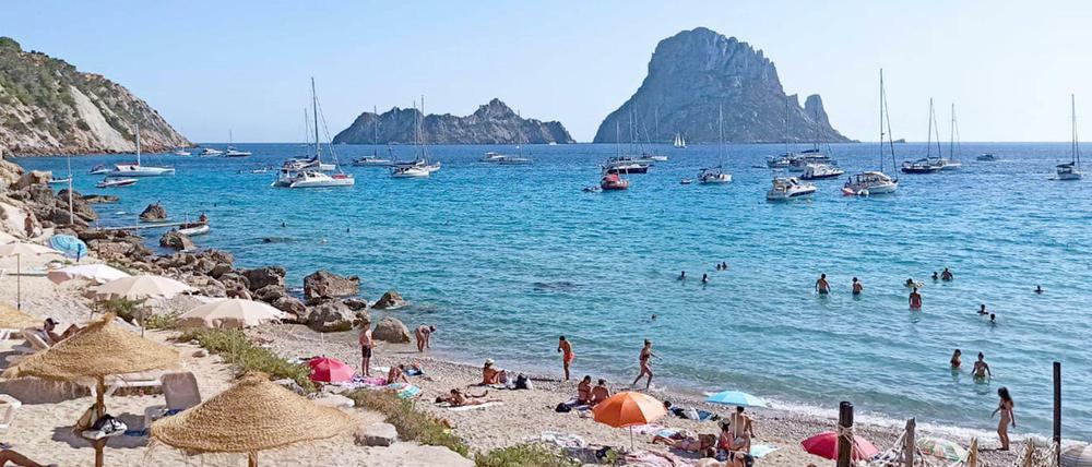 Touristen auf Mallorca.