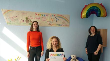 Das Team vom RBFZ Lichtenberg vlnr Anna Dundurs (pädagogische Mitarbeiterin), Daniela Kühling (pädagogische Leitung) und Constanze Körner (geschäftsführende Leitung).