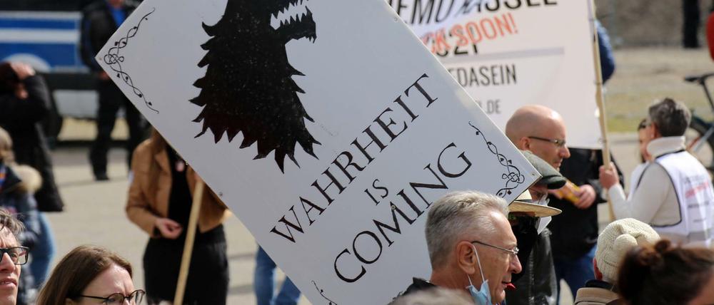 Querdenker-Großdemo in Stuttgart am Samstag.