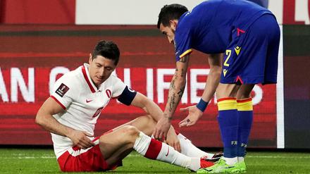 Robert Lewandowski wird in den nächsten Wochen nicht spielen können.