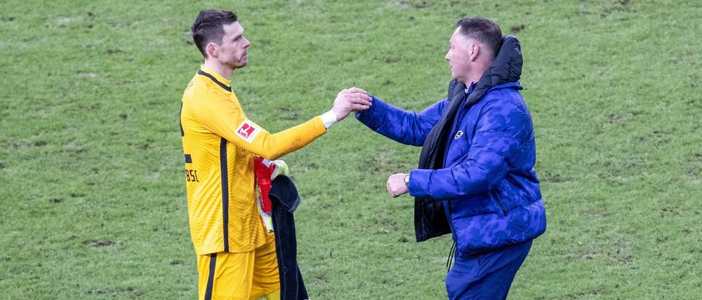 Seine Nummer eins. Herthas neuer Trainer Pal Dardai hat Rune Jarstein wieder zum Stammtorhüter gemacht.