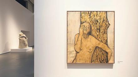 Die Ausstellung von Kollwitz und Celaya, zu sehen ist eines seiner Bilder.