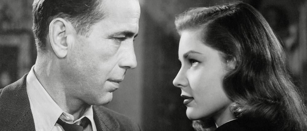 In seiner Jugend stand Hugo Schmale auf Lauren Bacall - also kleidete er sich wie Humphrey Bogart.