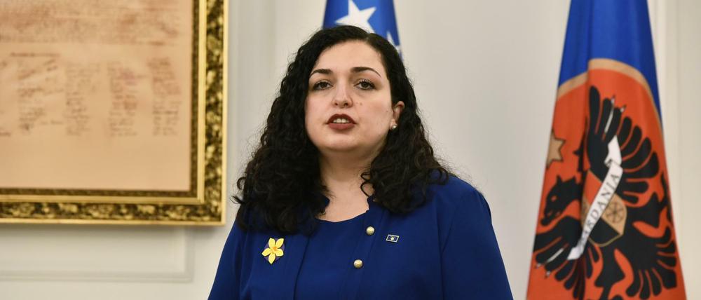 Die neu gewählte Präsidentin des Kosovo Vjosa Osmani.