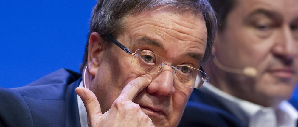 Einer gewinnt bei der K-Frage: Armin Laschet und Markus Söder (Archivbild)