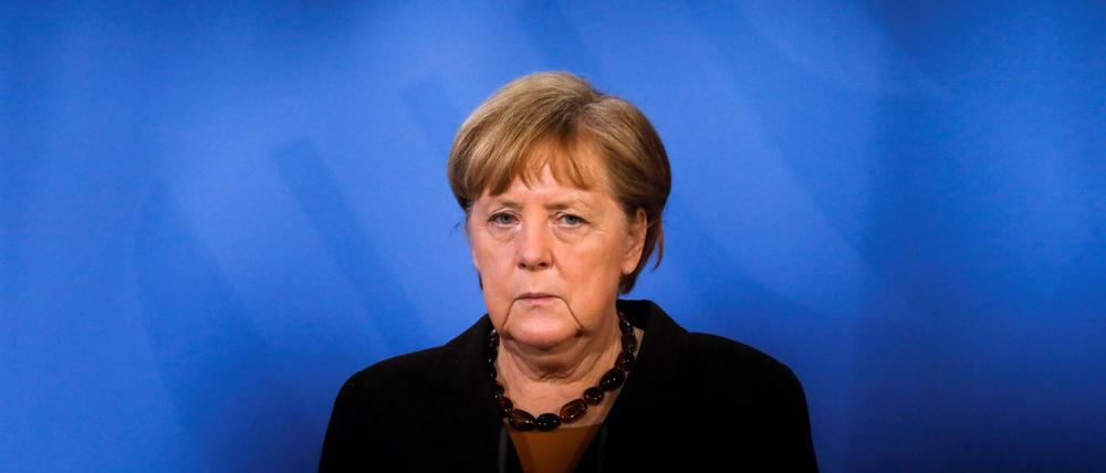 Bundeskanzlerin Angela Merkel bei einer Pressekonferenz am Dienstag.