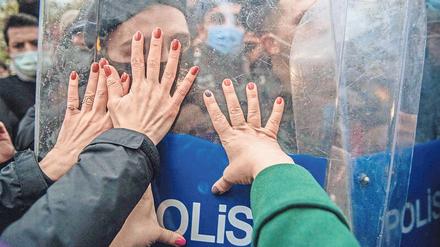 Feministischer Protest in Istanbul.
