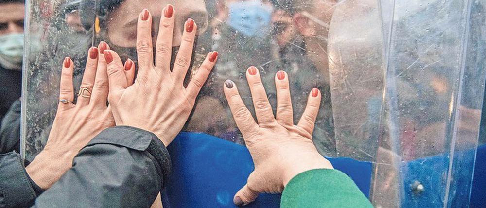 Feministischer Protest in Istanbul.