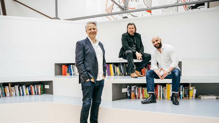 Berliner Kreativ-Chefs unter einem Dach: Ralph Hartmann, Andre Redlich, Ingmar Klatt.