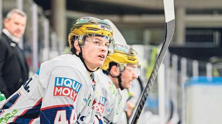 Große Zukunft im Blick. Eisbären-Stürmer Lukas Reichel. 