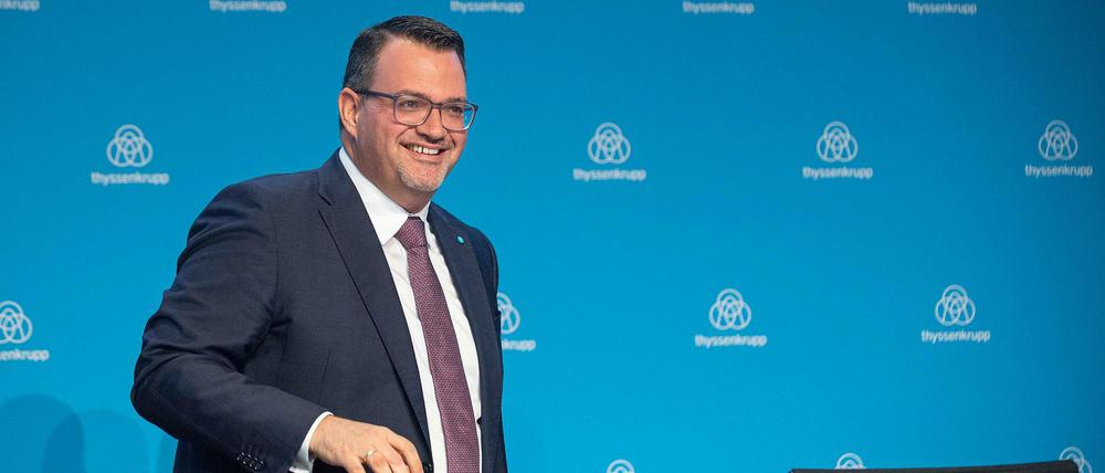 Oliver Burkhard machte erst Karriere in der IG Metall und wechselte 2013 die Seiten, als er Personalvorstand bei Thyssen-Krupp wurde. 