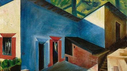 Pol Cassels Bild „Atelier im Steinbruch“ von 1924 wird für 12000 Euro angeboten.