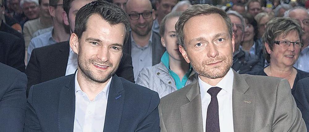 Bald der zweite starke Mann? Johannes Vogel (links) ist Generalsekretär der FDP in NRW und möchte nun der Vize von Christian Lindner werden.
