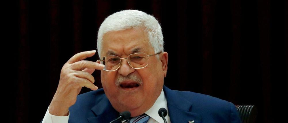Der palästinensische Präsident Mahmoud Abbas in Ramallah 2020.