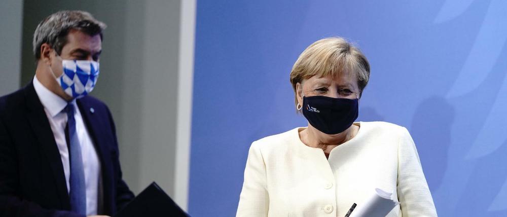 Angela Merkel (CDU) und Markus Söder (CSU).