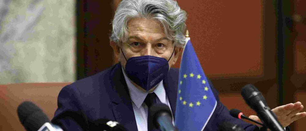 EU-Industriekommissar Thierry Breton ist optimistisch.
