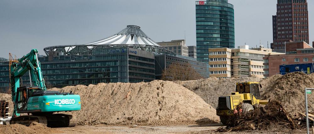 Auf dem Grundstück am Kulturforum laufen bereits die Arbeiten für das „Museum für die Kunst des 20. Jahrhunderts“.