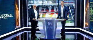 Kurzer Auftritt. Uli Hoeneß (l.) ist nicht mehr länger RTL-Experte.