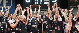 Wieder Meister. Gegen Friedrichshafen setzten sich die Volleys souverän durch.