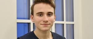 Felix Stephanowitz im November 2019, als er zum ersten Mal Vorsitzender des Landesschülerausschusses war.