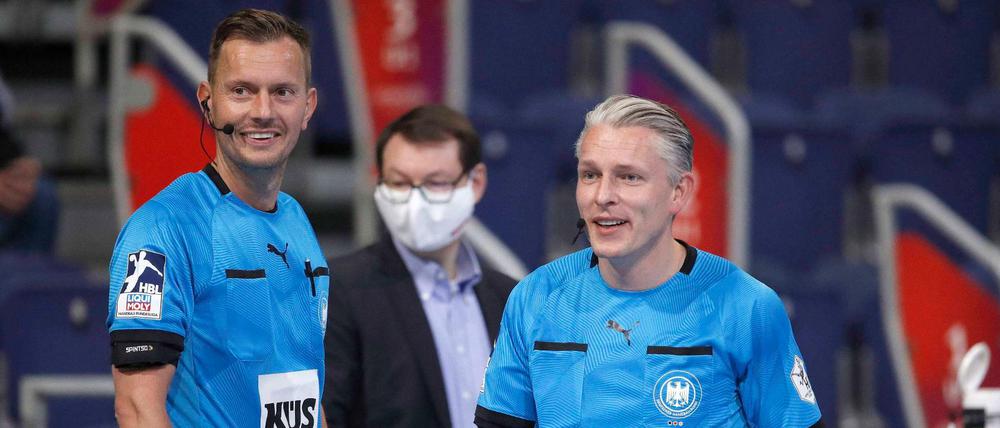 Tobias Tönnies und Robert Schulze haben bisher 530 DHB-Einsätze zu verbuchen