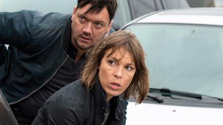 Bukow (Charly Hübner) und König (Anneke Kim Sarnau) im „Polizeiruf 110“ aus Rostock.