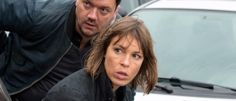Bukow (Charly Hübner) und König (Anneke Kim Sarnau) im „Polizeiruf 110“ aus Rostock.