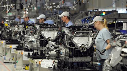 Arbeiter im VW-Werk Chattanooga, Tennessee.