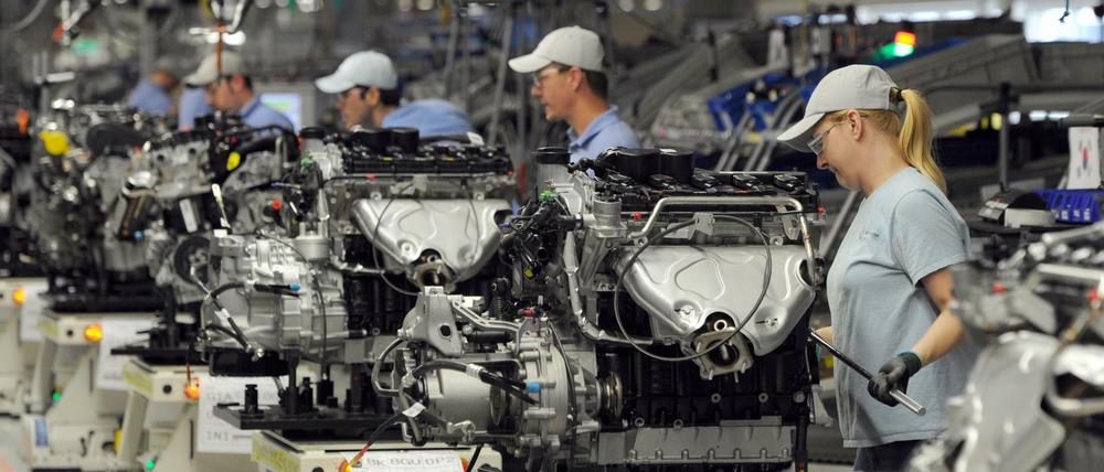 Arbeiter im VW-Werk Chattanooga, Tennessee.