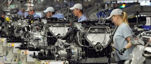 Arbeiter im VW-Werk Chattanooga, Tennessee.