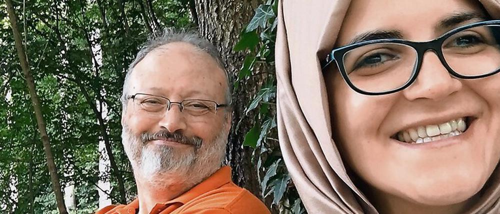 Jamal Khashoggi und seine Partnerin Hatice Cengiz, die ebenfalls als Journalistin arbeitet.