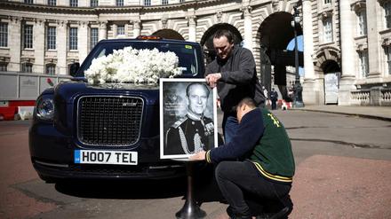 Die britische Königsfamilie nahm am Samstag Abschied von Prinz Philip.