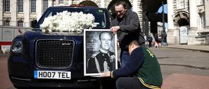 Die britische Königsfamilie nahm am Samstag Abschied von Prinz Philip.