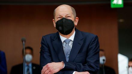 Bundesfinanzminister Olaf Scholz (SPD) kommt zur Sitzung des Untersuchungsausschusses zum Bilanzskandal Wirecard.