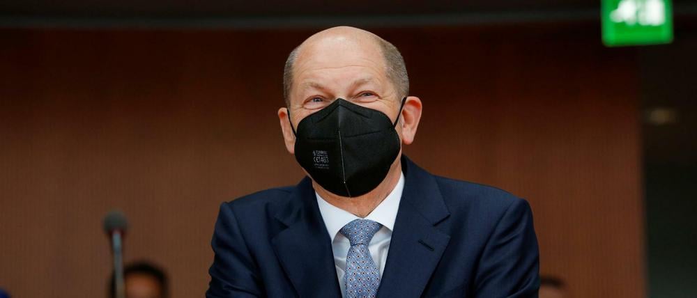 Bundesfinanzminister Olaf Scholz (SPD) kommt zur Sitzung des Untersuchungsausschusses zum Bilanzskandal Wirecard.