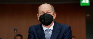 Bundesfinanzminister Olaf Scholz (SPD) kommt zur Sitzung des Untersuchungsausschusses zum Bilanzskandal Wirecard.