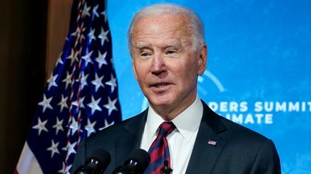 US-Präsident Joe Biden beim virtuellen Klima-Gipfel.