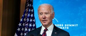 US-Präsident Joe Biden beim virtuellen Klima-Gipfel.