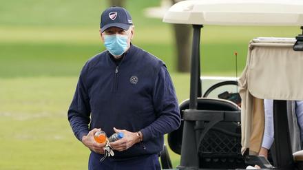 US-Präsident Joe Biden nach einer Runde Golf daheim in Wilmington (Delaware) 