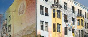 Das Fassade des Tommy-Weisbecker-Hauses hat Werner Brunner in den 1980ern gemeinsam mit Jugendlichen gestaltet.