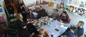 So sah es bei den Stammtischen in der Comicbibliothek Renate bis zum Beginn der Pandemie aus.