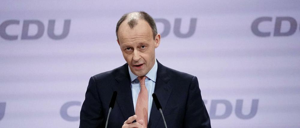 Friedrich Merz auf dem CDU-Parteitag.