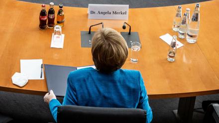 Bundeskanzlerin Angela Merkel (CDU) vor dem Wirecard-Untersuchungsausschuss