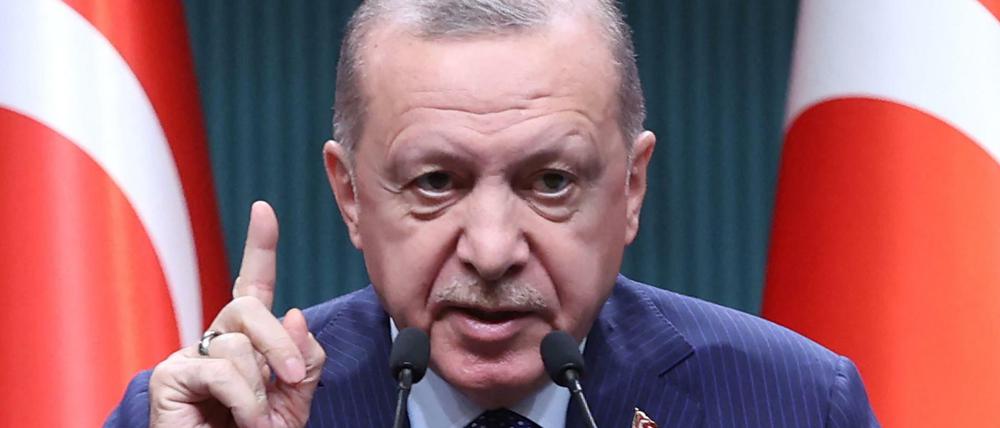 Der türkische Präsident Recep Tayyip Erdogan ist verärgert.