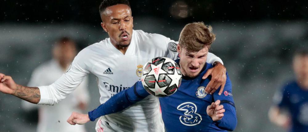 Für den deutschen Nationalstürmer Timo Werner (rechts) war es ein unangenehmer Abend in Madrid. Mit dem Ergebnis dürfte er besser leben können als mit seiner Leistung.