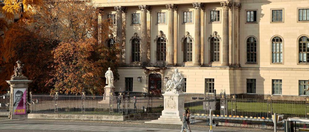 Das historische Hauptgebäude der Humboldt-Universität Unter den Linden.